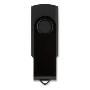 USB 8GB Flash drive Twister Nero - personalizzabile con logo