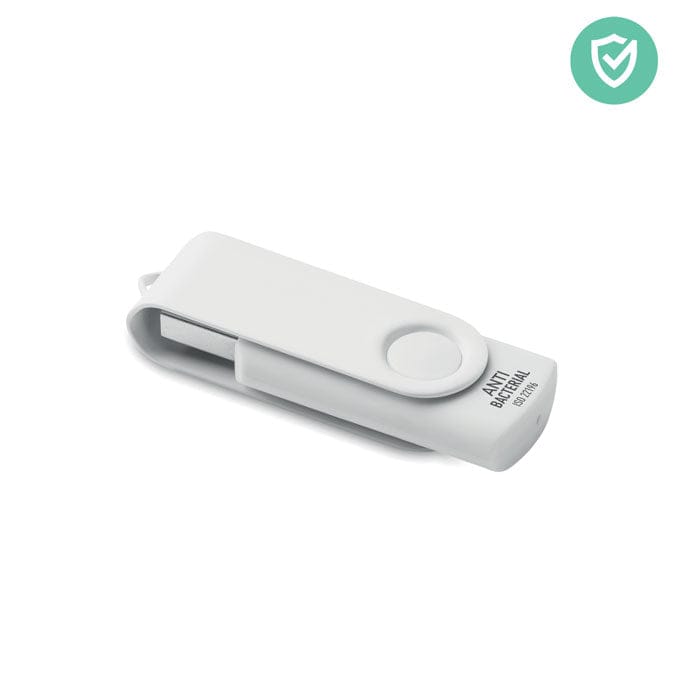 USB antibatterica da 16GB bianco - personalizzabile con logo