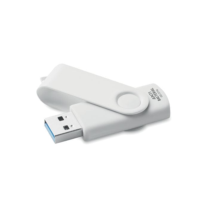 USB antibatterica da 16GB bianco - personalizzabile con logo