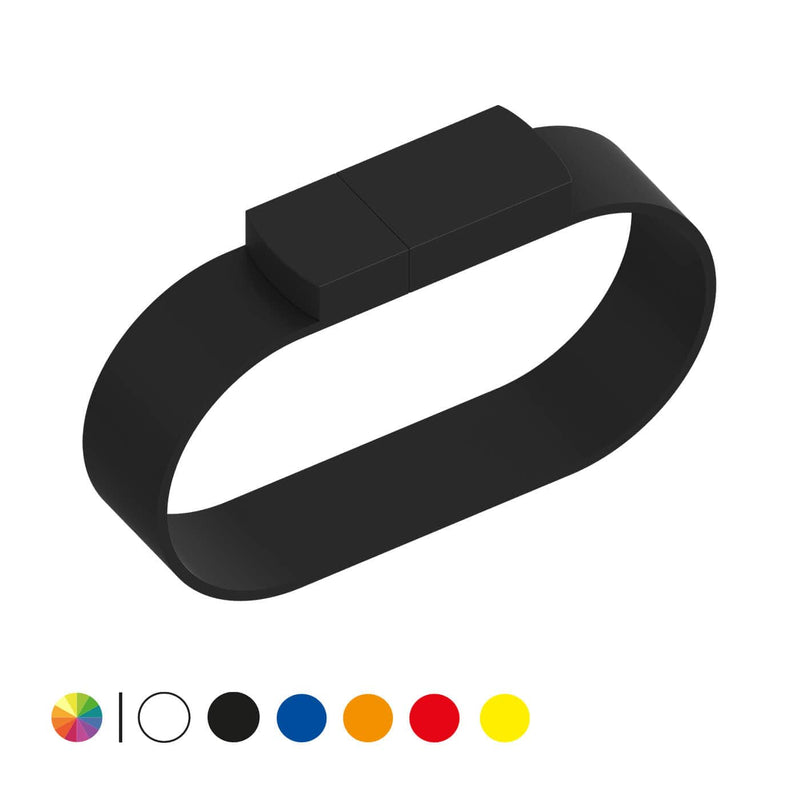 USB braccialetto in silicone - personalizzabile con logo