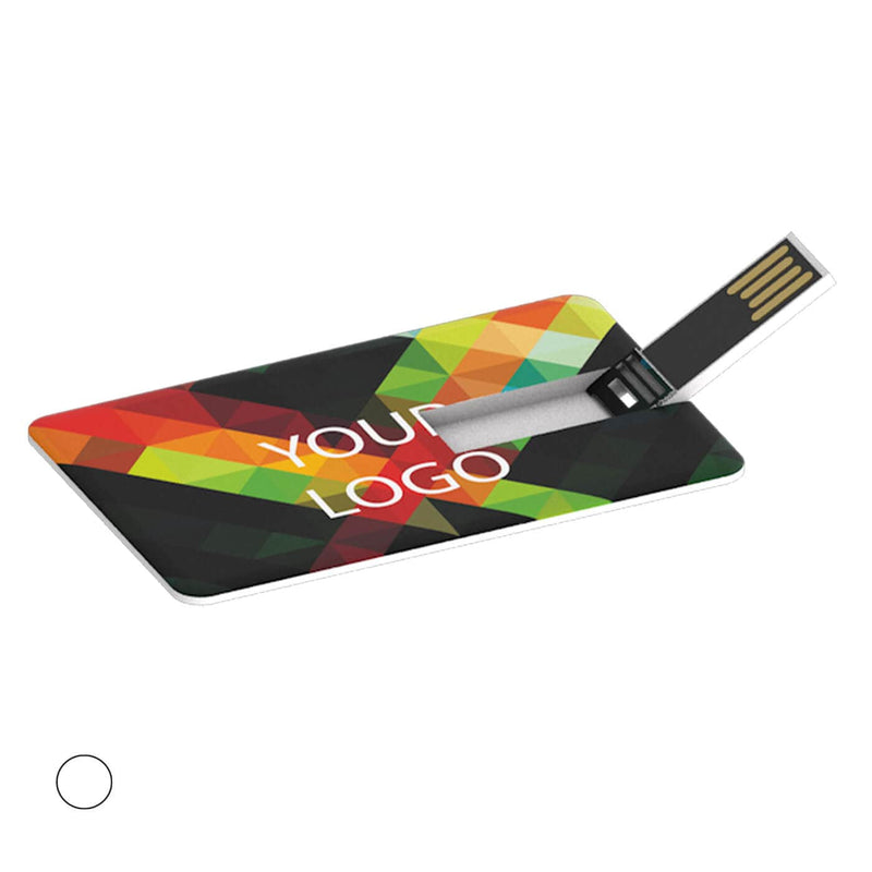 USB di plastica card - personalizzabile con logo