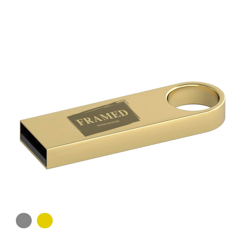 USB in metallo finitura opaca - personalizzabile con logo