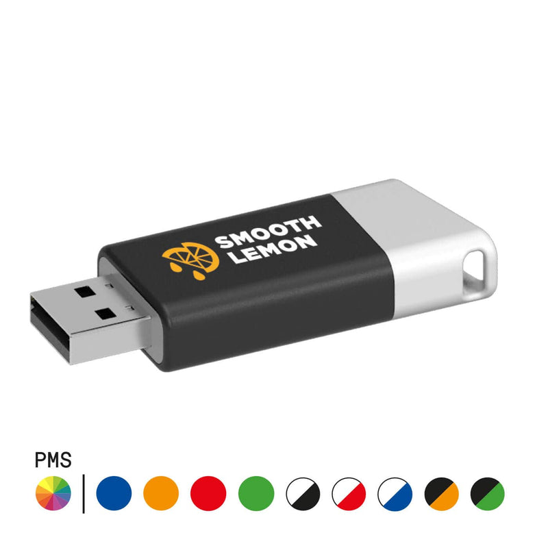 USB in plastica effetto gommato - personalizzabile con logo