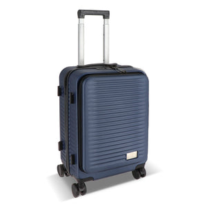 Valigia da viaggio InSideOut Rulla da 20 pollici blu navy - personalizzabile con logo