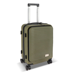 Valigia da viaggio InSideOut Rulla da 20 pollici verde calce - personalizzabile con logo