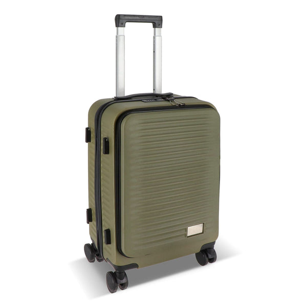 Valigia da viaggio InSideOut Rulla da 20 pollici verde calce - personalizzabile con logo