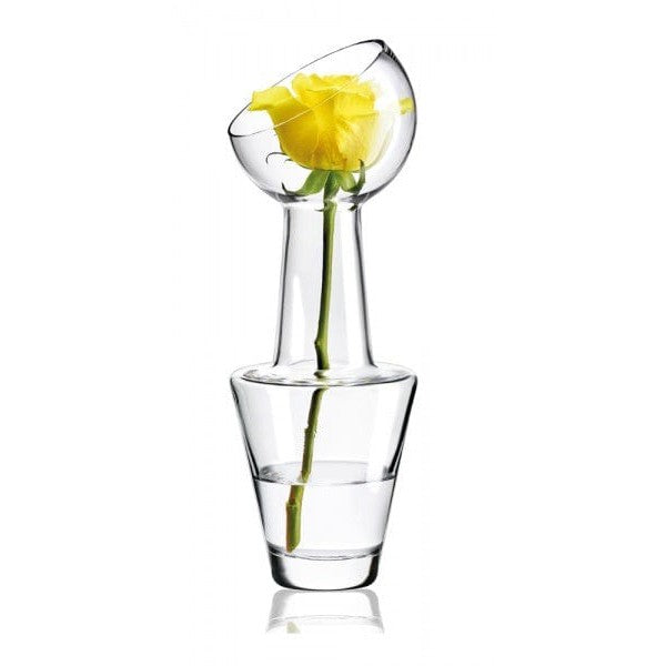 Vaso design in vetro soffiato - personalizzabile con logo