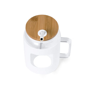 Vaso Jacin bianco - personalizzabile con logo