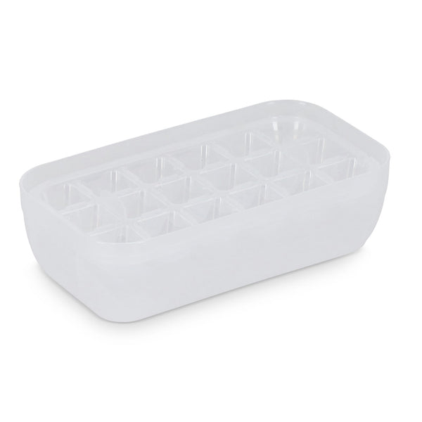 Vassoio per cubetti di ghiaccio con pulsante di espulsione Bianco - personalizzabile con logo