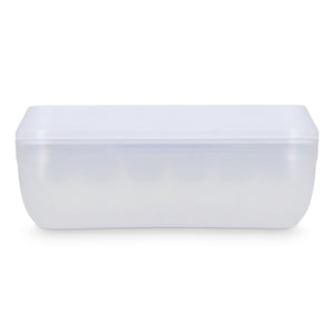 Vassoio per cubetti di ghiaccio con pulsante di espulsione Bianco - personalizzabile con logo