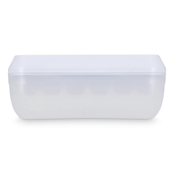 Vassoio per cubetti di ghiaccio con pulsante di espulsione Bianco - personalizzabile con logo