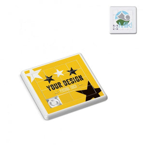 Vassoio Puzzle quadrato Bianco - personalizzabile con logo