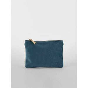 Velvet Accessory Bag blu - personalizzabile con logo