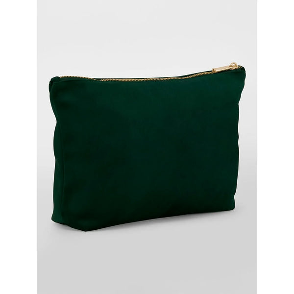 Velvet Accessory Bag verde - personalizzabile con logo