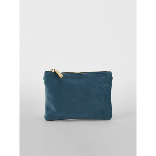Velvet Accessory Pouch blu - personalizzabile con logo