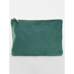 Velvet Accessory Pouch jade - personalizzabile con logo