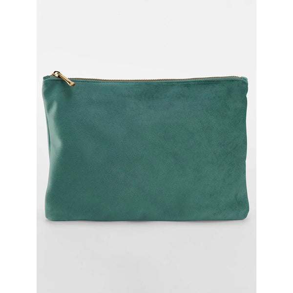 Velvet Accessory Pouch jade - personalizzabile con logo