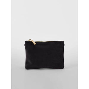 Velvet Accessory Pouch nero - personalizzabile con logo