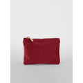 Velvet Accessory Pouch rosso - personalizzabile con logo