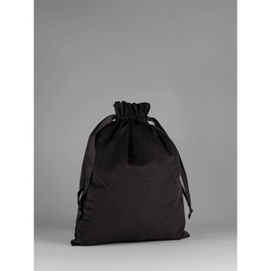 Velvet Gift Bag nero - personalizzabile con logo