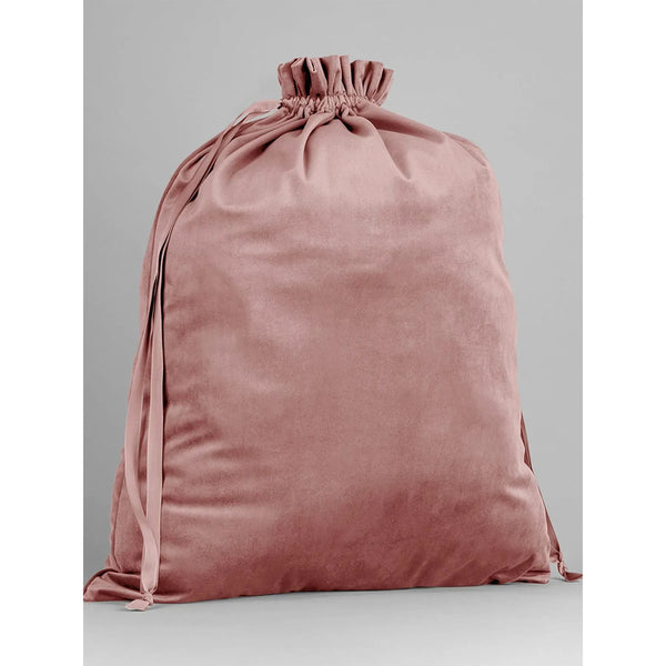 Velvet Gift Bag rosa - personalizzabile con logo