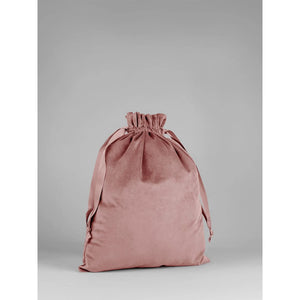 Velvet Gift Bag rosa - personalizzabile con logo