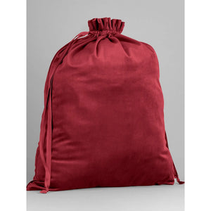 Velvet Gift Bag rosso - personalizzabile con logo