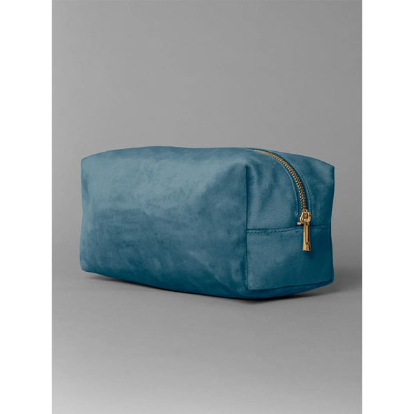 Velvet Toiletry/Accessory Case blu - personalizzabile con logo
