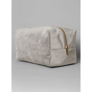 Velvet Toiletry/Accessory Case grigio - personalizzabile con logo