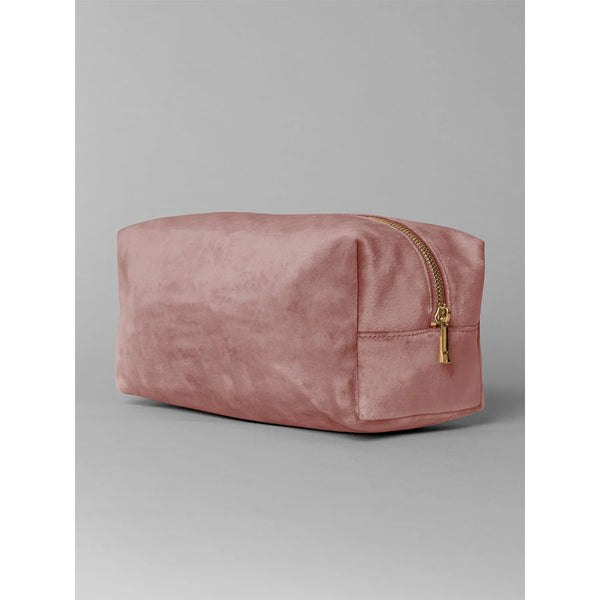 Velvet Toiletry/Accessory Case rosa - personalizzabile con logo