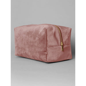 Velvet Toiletry/Accessory Case rosa - personalizzabile con logo