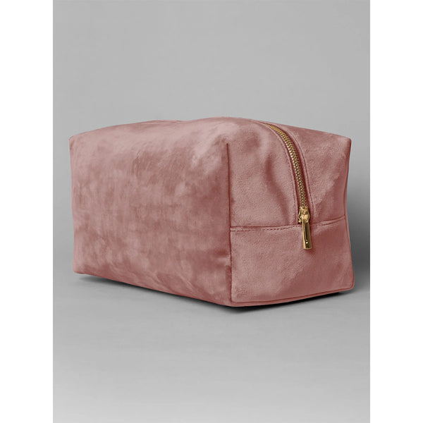 Velvet Toiletry/Accessory Case rosa - personalizzabile con logo