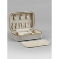 Velvet Travel Jewellery Box grigio - personalizzabile con logo