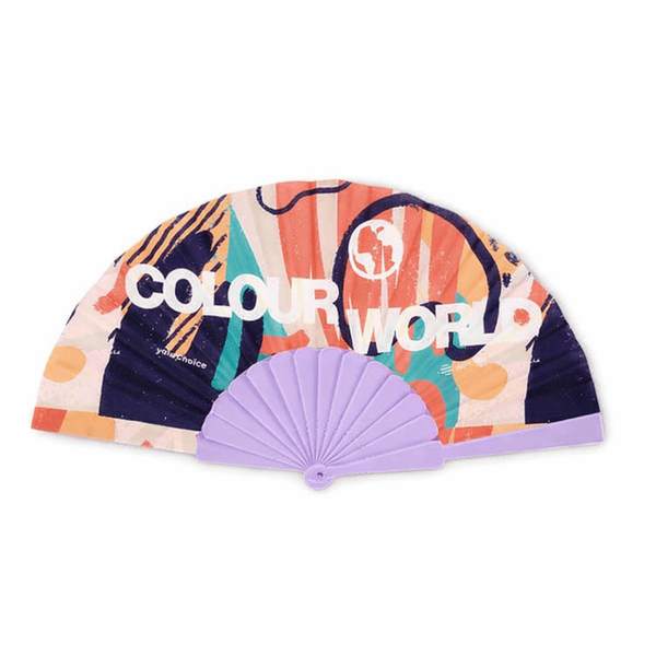 Ventaglio ABS con stampa all over Pantone a richiesta (minimo 1000 pezzi) - personalizzabile con logo