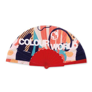 Ventaglio ABS con stampa all over Rosso - personalizzabile con logo