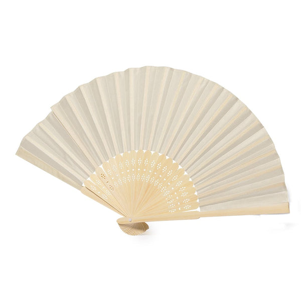 Ventaglio Claren beige - personalizzabile con logo