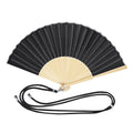 Ventaglio Crusoe nero - personalizzabile con logo
