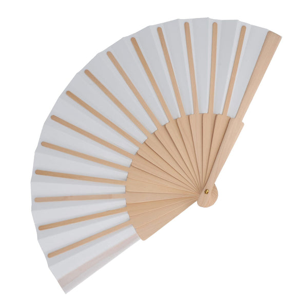 Ventaglio in legno e R-PET - personalizzabile con logo