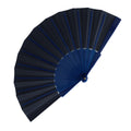 Ventaglio in plastica e poliestere blu navy - personalizzabile con logo