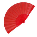 Ventaglio in plastica e poliestere Rosso - personalizzabile con logo