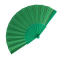 Ventaglio in plastica e poliestere Verde - personalizzabile con logo