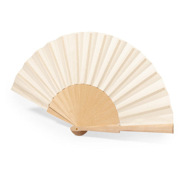 Ventaglio Sayiri beige - personalizzabile con logo