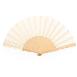 Ventaglio Sayiri beige - personalizzabile con logo