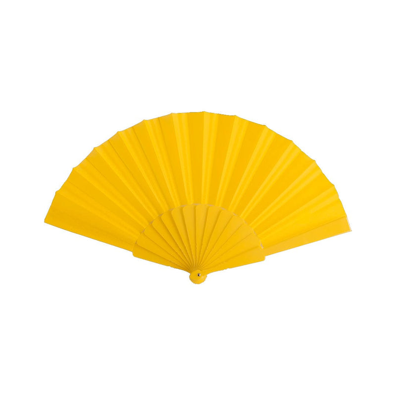 Ventaglio Tela giallo - personalizzabile con logo
