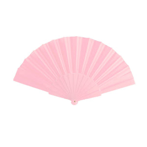Ventaglio Tela rosa - personalizzabile con logo