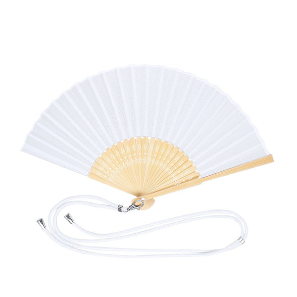 Ventaglio Yanex bianco - personalizzabile con logo