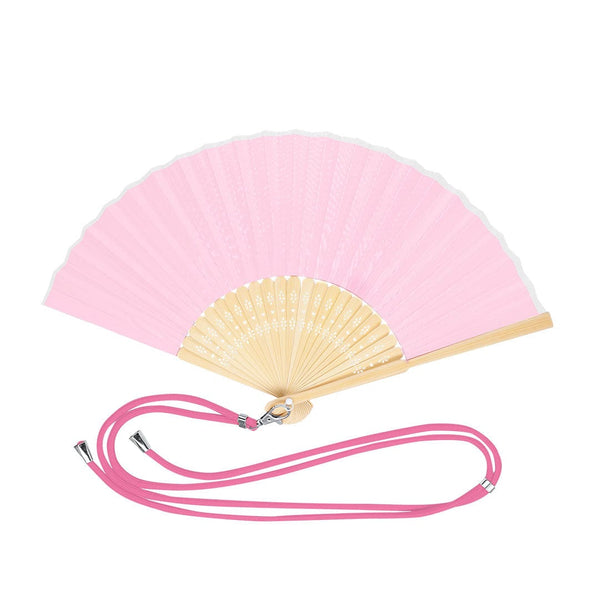 Ventaglio Yanex rosa - personalizzabile con logo