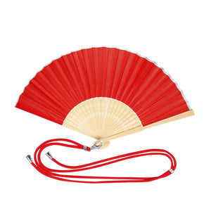 Ventaglio Yanex rosso - personalizzabile con logo