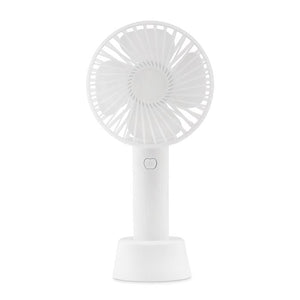 Ventilatore da scrivania bianco - personalizzabile con logo