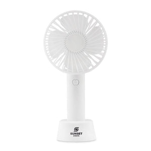 Ventilatore da scrivania bianco - personalizzabile con logo